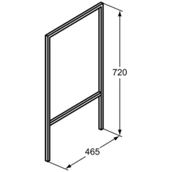 Ideal Standard Adapto Konsolenbein