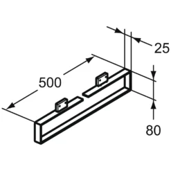 Ideal Standard Adapto Handtuchhalter "Cubo" 47,5 Cm