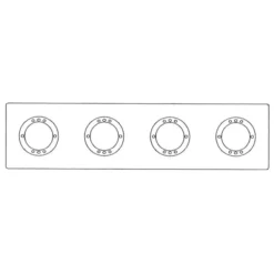 Ideal Standard Archimodule 4-Loch-Rosette 34,9 X 10 Cm