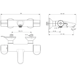 Ideal Standard CeraPlus 2 Wannenthermostat AP Mit Desinfektion Und Entkopplung