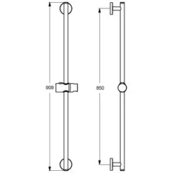 Ideal Standard Idealrain Brausestange M Und S, 90 Cm
