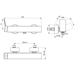 Ideal Standard Conca Brausearmatur AP -Ideal Standard hersteller ideal standard badarmaturen check dusche 3690278