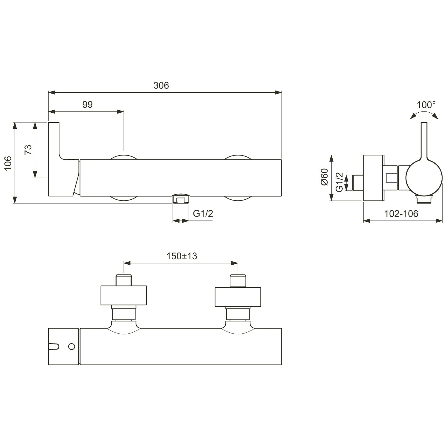 Ideal Standard Joy Brausearmatur AP Ideal Standard Joy Brausearmatur AP -Ideal Standard hersteller ideal standard badarmaturen joy dusche 3687776