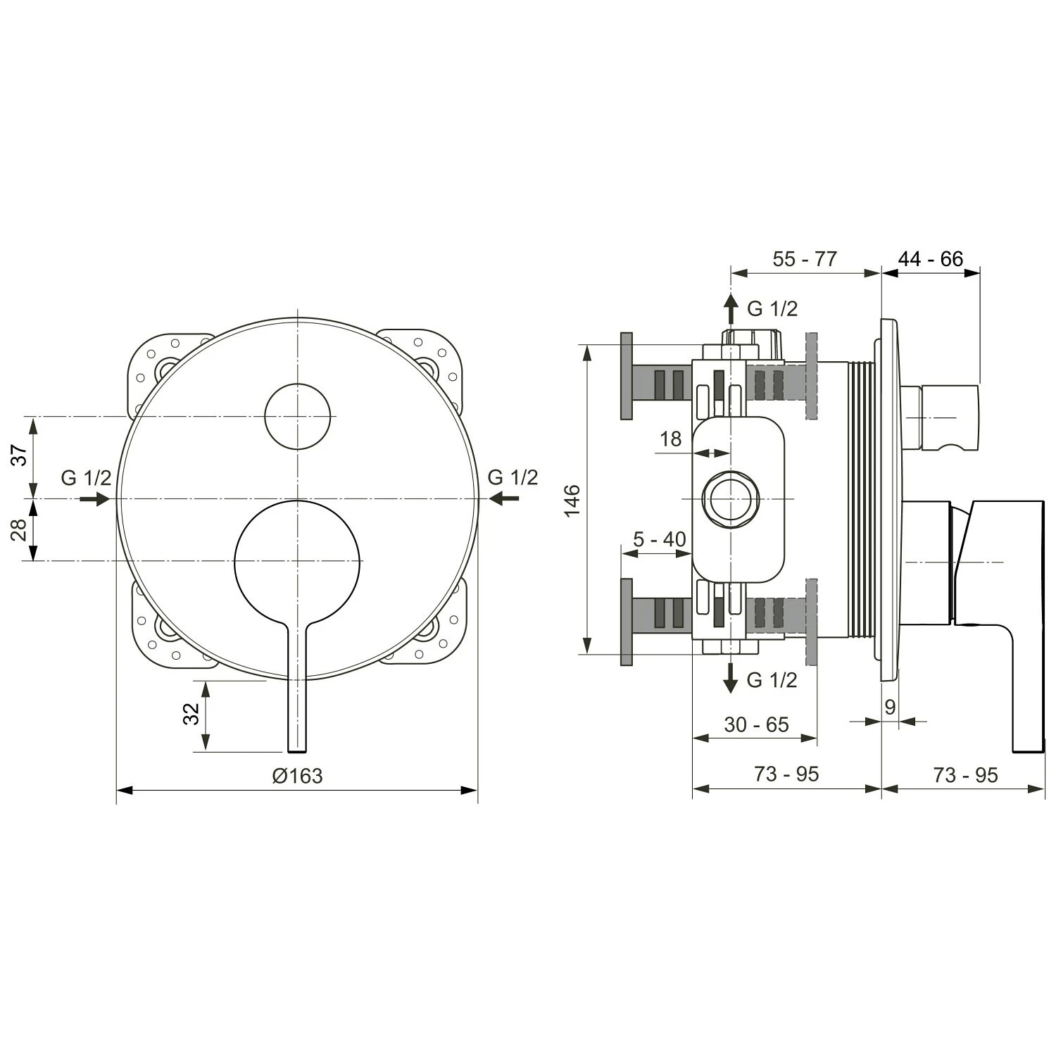 Ideal Standard Joy Badearmatur UP Bausatz 2, runde Rosette, eigensicher Ideal Standard Joy Badearmatur UP Bausatz 2, Runde Rosette, Eigensicher -Ideal Standard hersteller ideal standard badarmaturen joy wanne 3687749