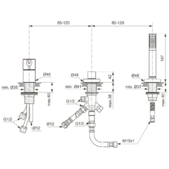 Ideal Standard Joy 3-Loch-Badearmatur Für Wannenrand Ohne Auslauf 3 Ideal Standard Joy 3-Loch-Badearmatur Für Wannenrand Ohne Auslauf -Ideal Standard hersteller ideal standard badarmaturen joy wanne 3687782