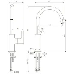 Ideal Standard Joy Waschtischarmatur Mit Hohem Auslauf, Ohne Ablaufgarnitur -Ideal Standard hersteller ideal standard badarmaturen joy waschtisch 3687761