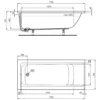 Ideal Standard Connect Air Körperform-Badewanne 170 X 75 Cm