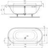 Ideal Standard Connect Air Oval-Badewanne 180 X 80 Cm