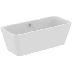 Ideal Standard Tonic II Freistehend Körperform-Badewanne 180 X 80 Cm, Inkl. Ab- Und Überlauflaufgarnitur Und Wannenfüllfunktion