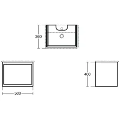 Ideal Standard Connect Air Möbelwaschtisch-Unterschrank 50 Cm Mit 1 Auszug