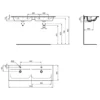 Ideal Standard Connect Air Möbeldoppelwaschtisch 134 X 46 Cm