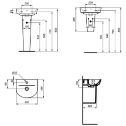 Ideal Standard Connect Air Arc Handwaschbecken 40 X 35 Cm