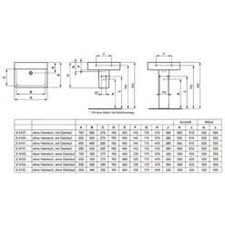 Ideal Standard Connect Waschtisch Cube 60 X 46 Cm Ohne Hahnloch