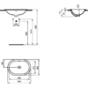 Ideal Standard Connect Einbauwaschtisch Oval 55 Cm
