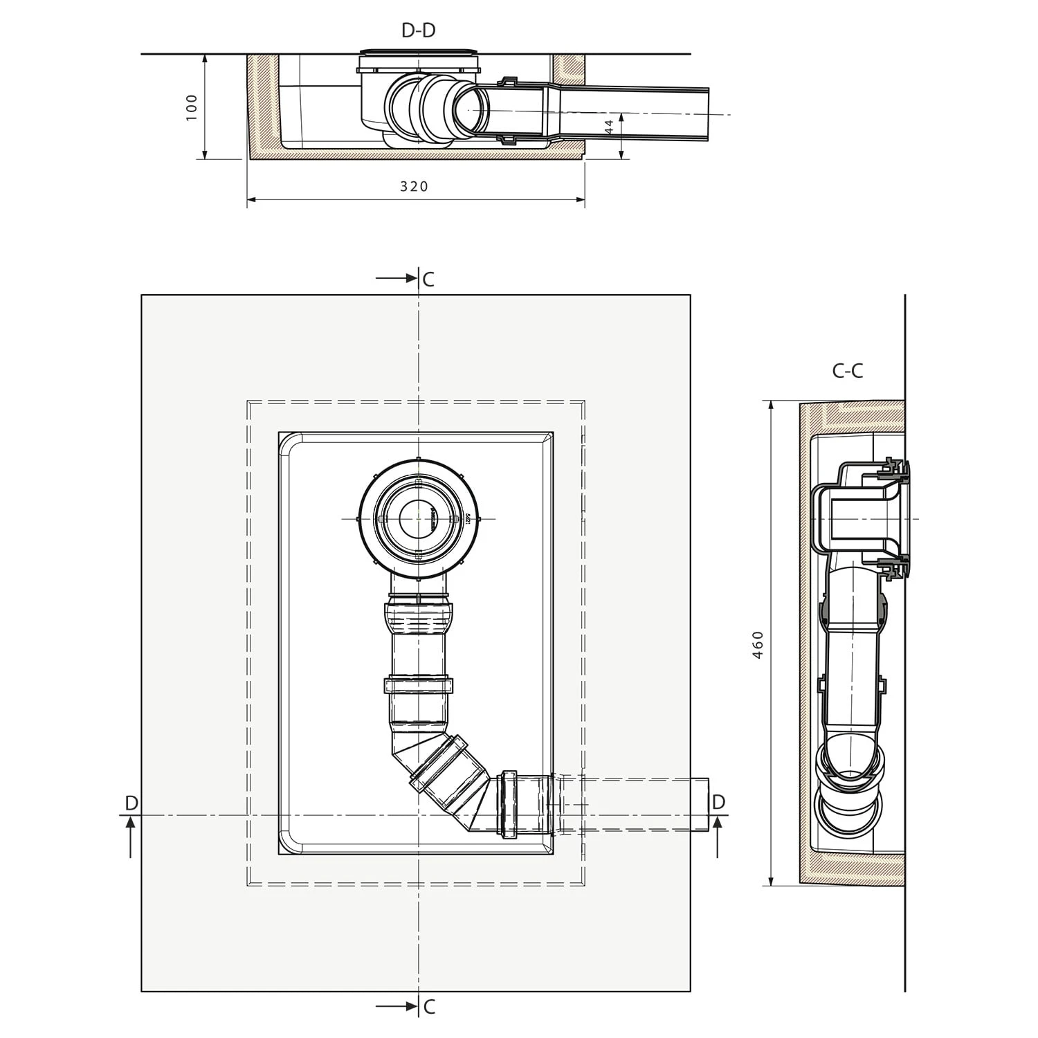 Ideal Standard Ultra Flat S Ablaufbox groß, rechts Ideal Standard Ultra Flat S Ablaufbox Groß, Rechts -Ideal Standard hersteller ideal standard duschwannen zubehoer ultra 2749072