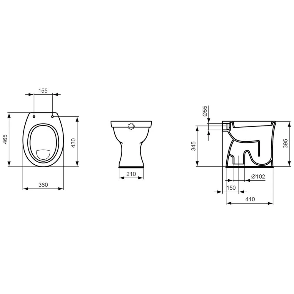 Ideal Standard Eurovit Standflachspül-WC Abgang innen senkrecht Ideal Standard Eurovit Standflachspül-WC Abgang Innen Senkrecht -Ideal Standard hersteller ideal standard eurovit wc standflachspuel 1073767