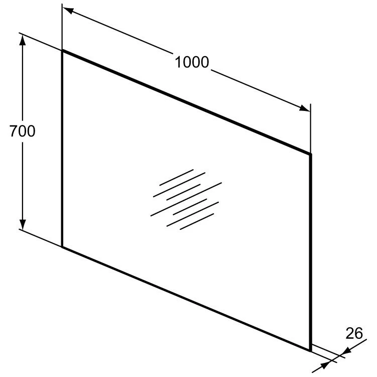 Ideal Standard Mirror & Light Spiegel mit 4-seitigem Ambientelicht 100 cm Ideal Standard Mirror & Light Spiegel Mit 4-seitigem Ambientelicht 100 Cm -Ideal Standard hersteller ideal standard mirror light spiegel 1638549
