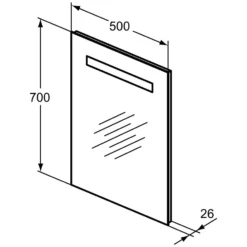 Ideal Standard Mirror & Light Spiegel Mit Beleuchtung 50 Cm