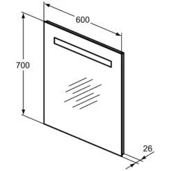 Ideal Standard Mirror & Light Spiegel Mit Beleuchtung 60 Cm