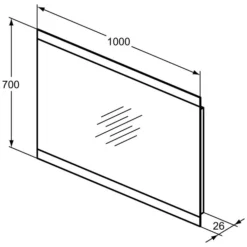 Ideal Standard Mirror & Light Spiegel Mit 2-seitigem Ambientelicht 100 Cm