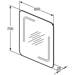 Ideal Standard Mirror & Light Spiegel Mit Beleuchtung Und Ambientelicht 60 Cm