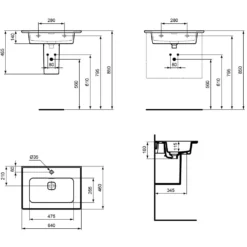 Ideal Standard Strada II Möbelwaschtisch 60 Cm