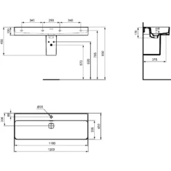 Ideal Standard Strada II Waschtisch 120 Cm