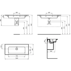 Ideal Standard Strada II Möbelwaschtisch 100 Cm Ohne Hahnloch