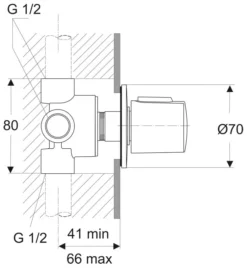 Ideal Standard CeraTherm 100 Mehrwegeventil