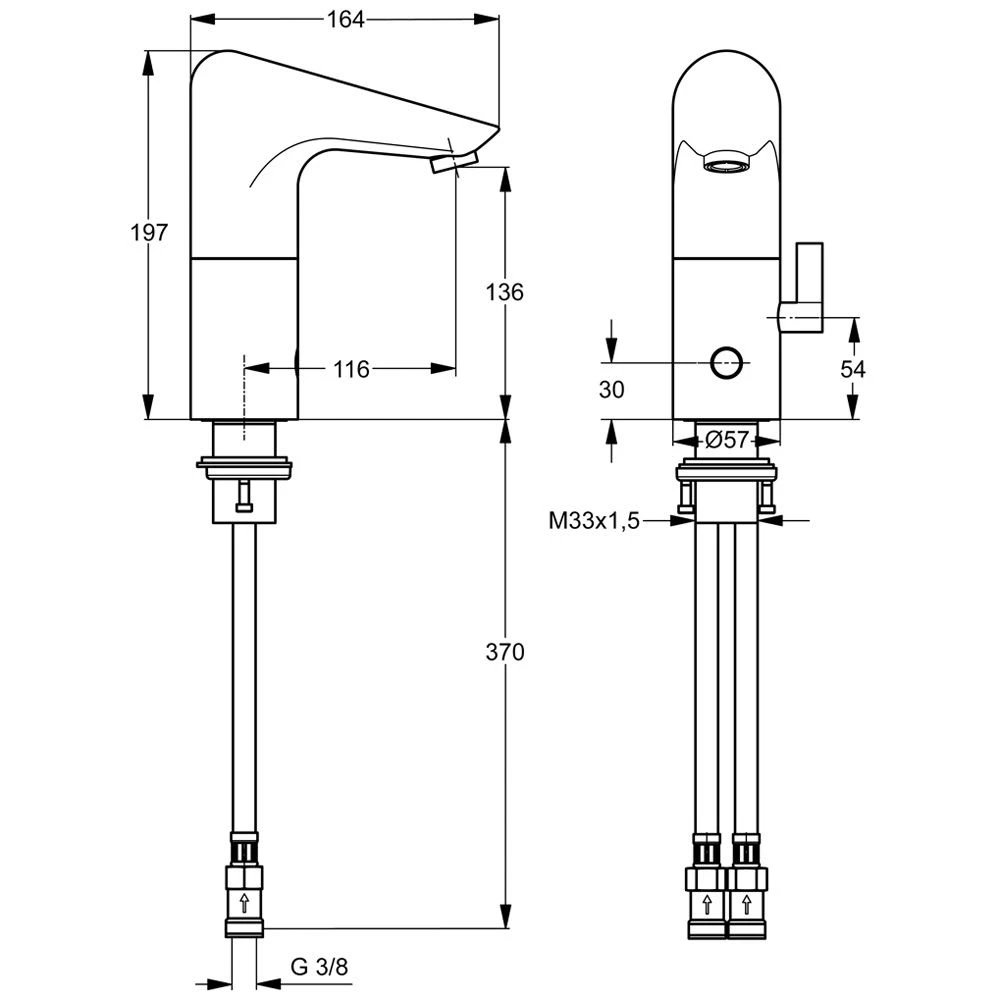 Ideal Standard CeraPlus Elektronische Waschtischarmatur mit Mischung, Netzbetrieb Ideal Standard CeraPlus Elektronische Waschtischarmatur Mit Mischung, Netzbetrieb -Ideal Standard ideal standard armaturen serie ceraplus elektronikarmaturen 1072688