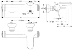 Ideal Standard Melange Einhebel-Badearmatur
