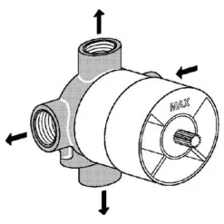 Ideal Standard 4/3 Wegeumstellung Bausatz 1 Für Mehrwegeventile