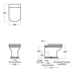 Ideal Standard Calla Standtiefspül-WC Mit Spülrand 36,5 X 54 Cm -Ideal Standard ideal standard atelier collections calla badkeramik 9576410