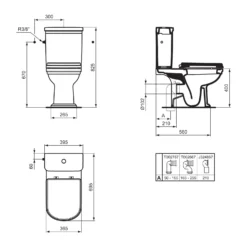 Ideal Standard Calla Standtiefspül-WC Mit Spülrand Für Kombination Mit AP-Spülkasten 36,5 X 69,5 Cm -Ideal Standard ideal standard atelier collections calla badkeramik 9576416