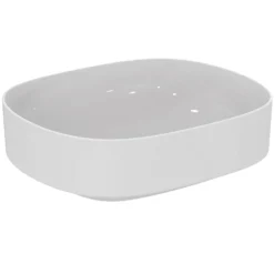 Ideal Standard Linda-X Aufsatzwaschtisch 45 Cm, Ohne Hahnloch, Ohne Überlauf