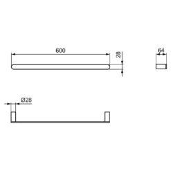 Ideal Standard Conca Handtuchstange Rund -Ideal Standard ideal standard bad accessoires conca handtuchstange 4702508