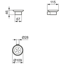 Ideal Standard Conca Seifenschale Rund -Ideal Standard ideal standard bad accessoires conca seifenschale 6993615