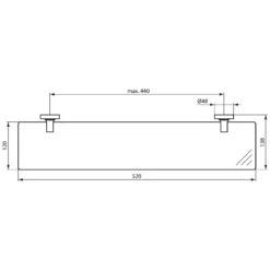Ideal Standard IOM Glasablage