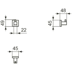 Ideal Standard IOM Square Handtuchhaken