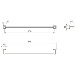 Ideal Standard IOM Square Handtuchhalter 80 Cm