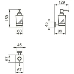 Ideal Standard IOM Square Lotionspender