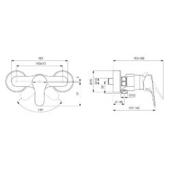 Ideal Standard Cerabase Brausearmatur Aufputz -Ideal Standard ideal standard badarmaturen cerabase brausearmatur aufputz 12499990