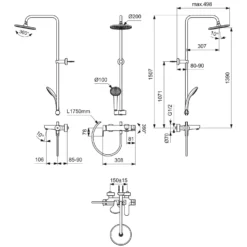 Ideal Standard Cerafine O Duschsystem Mit Badearmatur Aufputz -Ideal Standard ideal standard badarmaturen cerafine o dusche 8504081