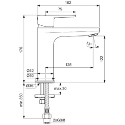 Ideal Standard Cerafine O Waschtischarmatur Mit Ablaufgarnitur -Ideal Standard ideal standard badarmaturen cerafine o waschtisch 5420081