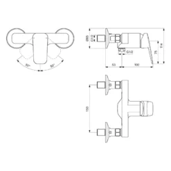 Ideal Standard Ceraplan Einhebel-Brausearmatur Aufputz (für Die Schweiz) 2 Ideal Standard Ceraplan Einhebel-Brausearmatur Aufputz (für Die Schweiz) -Ideal Standard ideal standard badarmaturen ceraplan dusche wanne 5983588