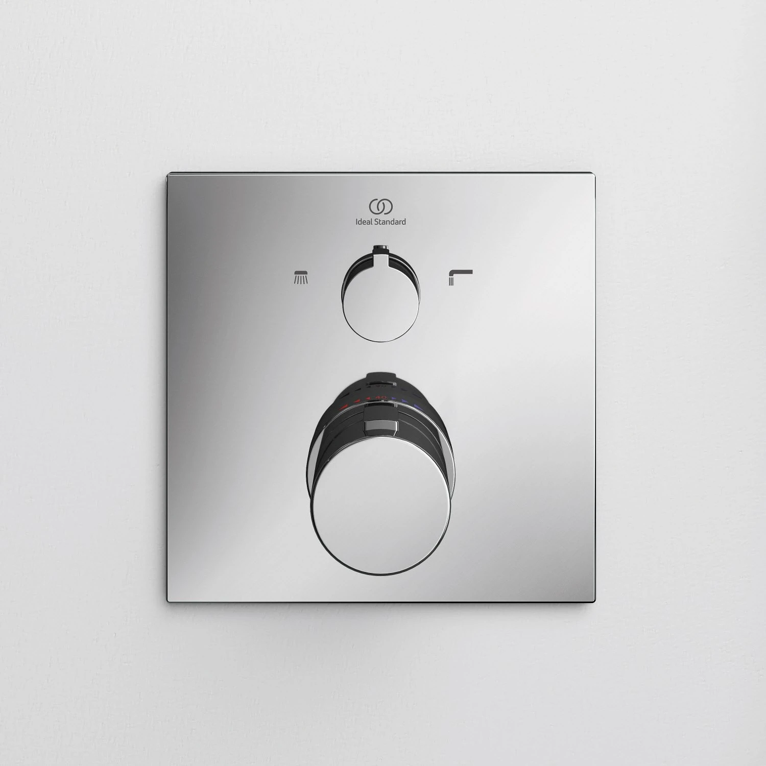 Ideal Standard CeraTherm C100 Badethermostat UP, Rosette eckig Ideal Standard CeraTherm C100 Badethermostat UP, Rosette Eckig -Ideal Standard ideal standard badarmaturen ceratherm 100 wanne 7003815