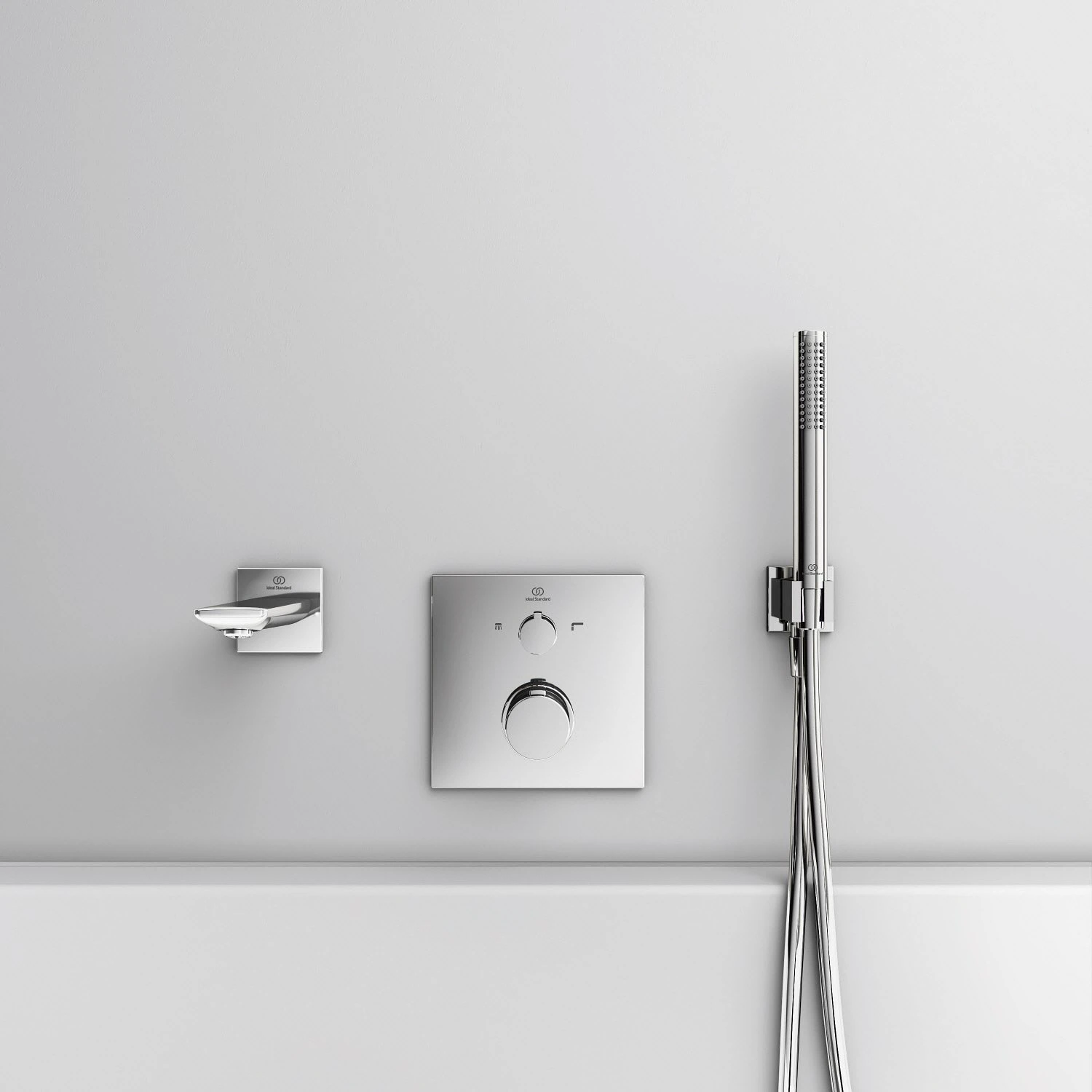 Ideal Standard CeraTherm C100 Badethermostat UP, Rosette eckig Ideal Standard CeraTherm C100 Badethermostat UP, Rosette Eckig -Ideal Standard ideal standard badarmaturen ceratherm 100 wanne 7003860