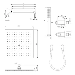 Ideal Standard Ceratherm C100 Armaturen-Paket -Ideal Standard ideal standard badarmaturen ceratherm dusche c100 6982575