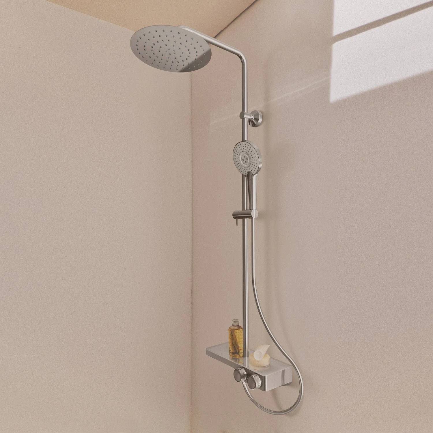 Ideal Standard Ceratherm S200 Duschsystem AP mit Glasablage Ideal Standard Ceratherm S200 Duschsystem AP Mit Glasablage -Ideal Standard ideal standard badarmaturen ceratherm dusche s200 8503928