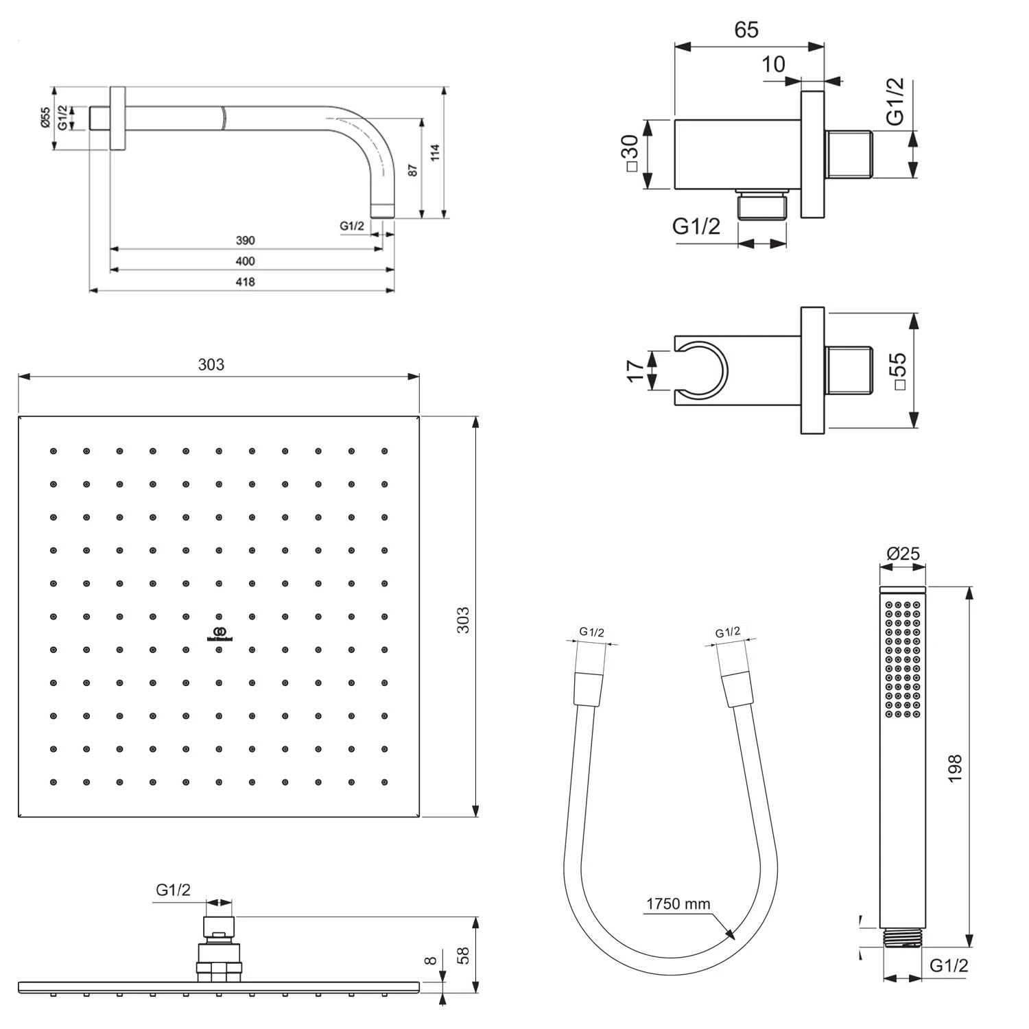 Ideal Standard Ceratherm Navigo Armaturen-Paket 03 Ideal Standard Ceratherm Navigo Armaturen-Paket 03 -Ideal Standard ideal standard badarmaturen ceratherm navigo paket 9574385